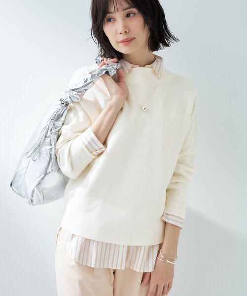 INDIVI★新品未使用タグ付き★レディース　セーター　ニット　格安 INDIVI（インディヴィ） ニット セーター 「洗える／無縫製