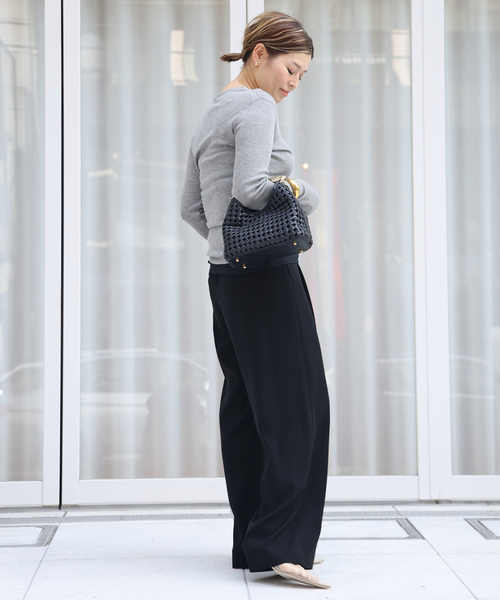 「Deuxieme Classe」 「EVERYDAY I LIKE.」イージーパンツ 34 ブラック レディースの画像