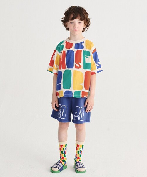 tシャツ 総柄Bobo Choses Color 半袖T「キッズ」 キッズ 子供服 男の子 女の子の画像