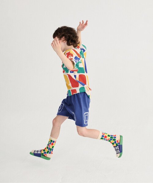 tシャツ 総柄Bobo Choses Color 半袖T「キッズ」 キッズ 子供服 男の子 女の子の画像