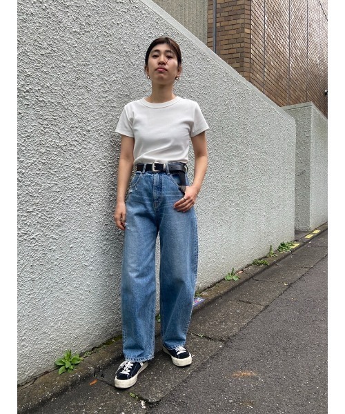 「BLACK BY MOUSSY」 「blkbyjeans」デニムパンツ 26inch ブルー レディースの画像