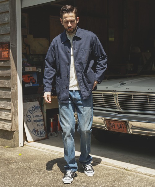 「MR.OLIVE」 ジャケット MEDIUM ネイビー メンズの画像