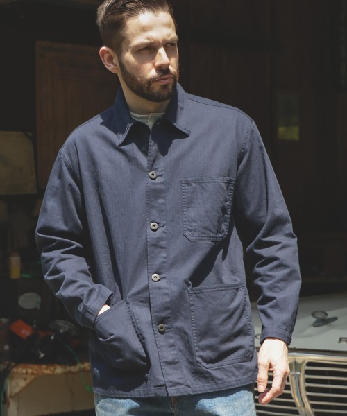 「MR.OLIVE」 ジャケット MEDIUM ネイビー メンズの画像