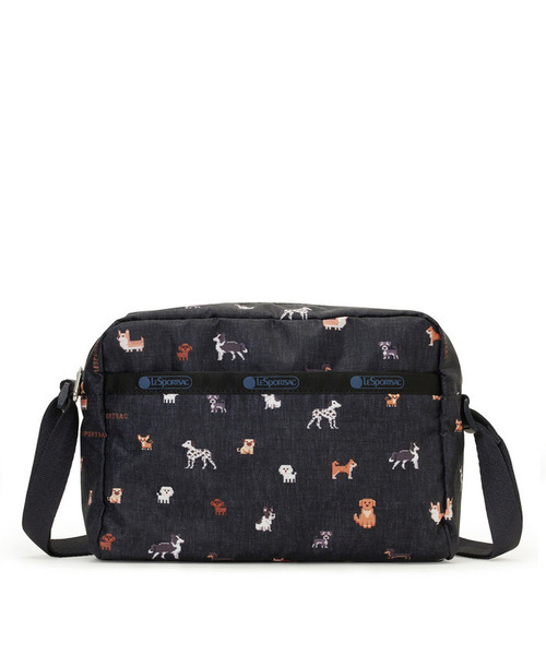 LESPORTSAC(レスポートサック) ショルダーバッグ美品  DANIELLA CROSSBODY 2434 ネイビー×マルチ ビーグルスカウト/PEANUTS レスポナイロン LeSportsac - LESPORTSAC(レスポートサック) ショルダーバッグ美品