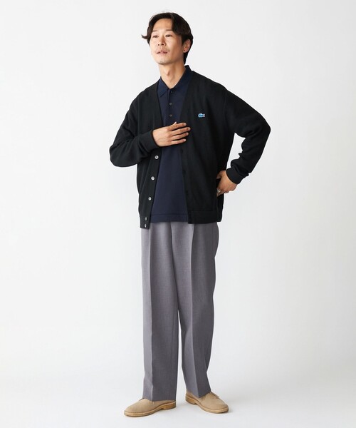 LACOSTE（ラコステ） ニットカーディガン 4 ネイビー メンズ 