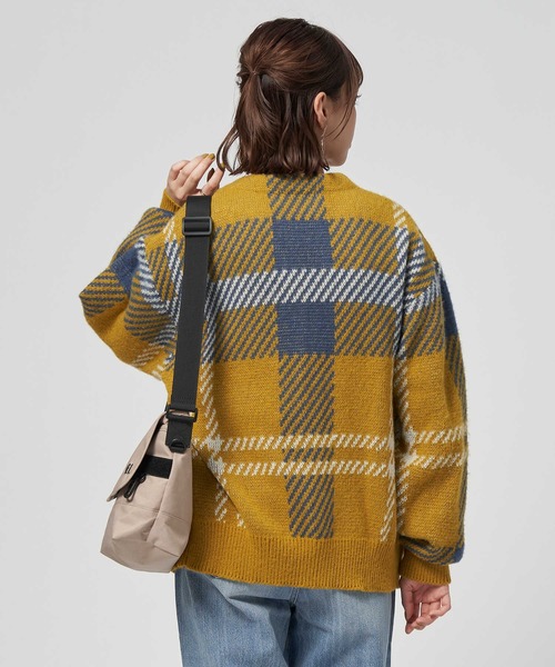 「Right-on」 ニットカーディガン L イエロー レディース_画像5