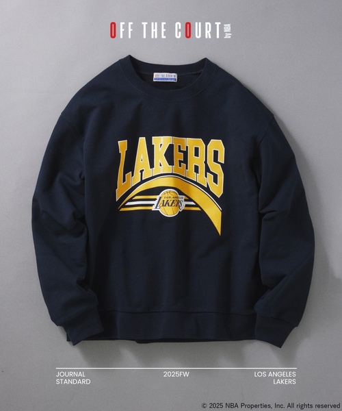 OFF THE COURT by NBA スウェットカットソー LARGE ネイビー メンズ 