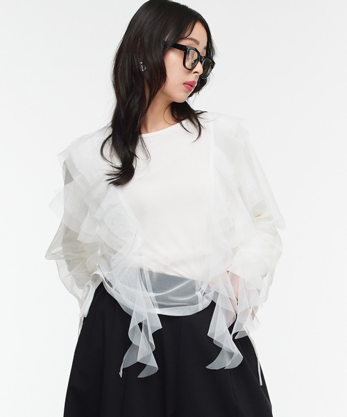 Narcissus（ナルシス） tシャツ 「Narcissus」チュールトップス 
