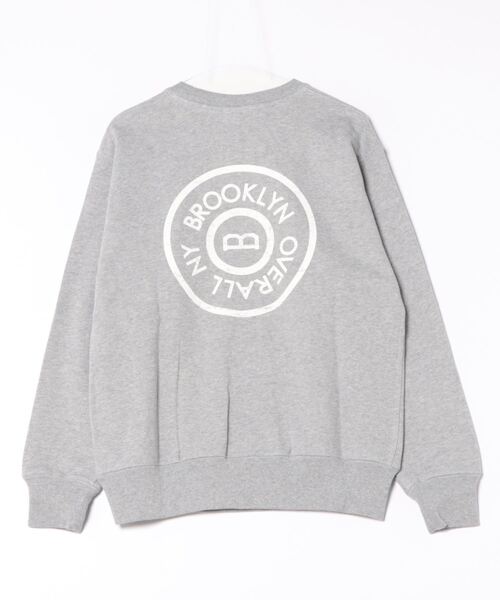 「BROOKLYN OVERALL」 スウェットカットソー MEDIUM チャコールグレー メンズ_画像3