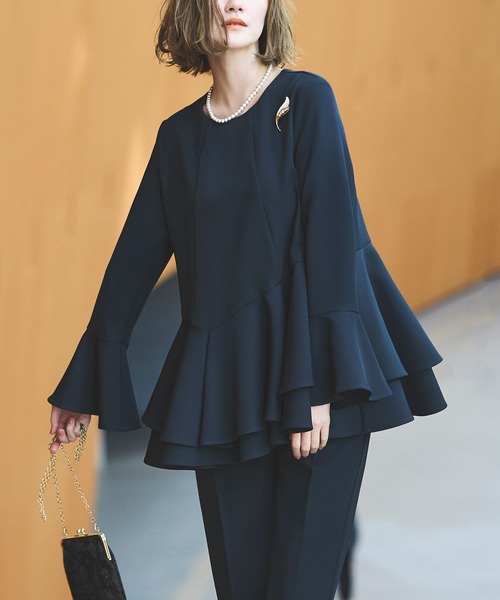 新品 未使用 RUIRUE BOUTIQUE フォーマル セット XL ネイビー RUIRUE BOUTIQUE（ルイルエブティック） セットアップ L ネイビー