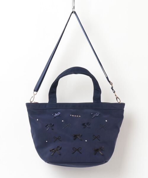 TOCCA（トッカ） リボン2WAYバッグ FREE ネイビー レディース