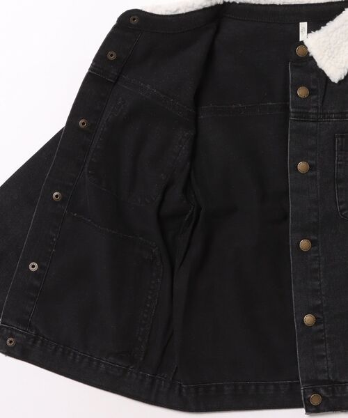 ベビー 「Bs」「it」「Rylee＋Cru」Trucker Jacket || Washed Blackの画像