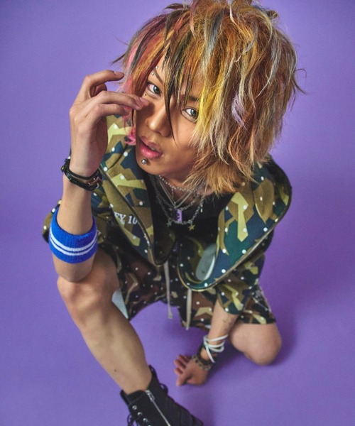 「GALFY」 ジップアップパーカー L ブラック メンズ_画像8