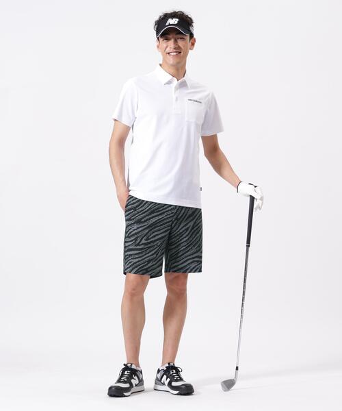 NEW BALANCE ゴルフショートパンツ ロゴプリント　LL New Balance Golf（ニューバランスゴルフ） パンツ ロゴラインゼブラ柄