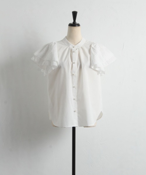 「tocco closet」 半袖ブラウス M ブラック レディース_画像3