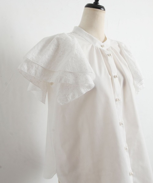 「tocco closet」 半袖ブラウス M ブラック レディース_画像9