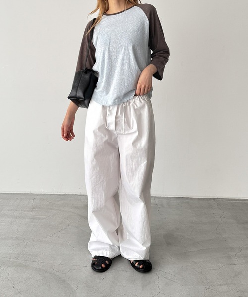 CANAL JEAN（キャナルジーン） tシャツ Lakey Park ラグラン配色7分袖T