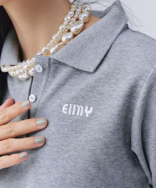 EIMY ISTOIRE（エイミーイストワール） 半袖ポロシャツ F ボルドー