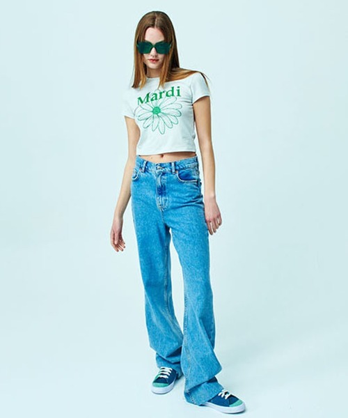 「Mardi Mercredi」 半袖Tシャツ FREE ライトベージュ レディース_画像4