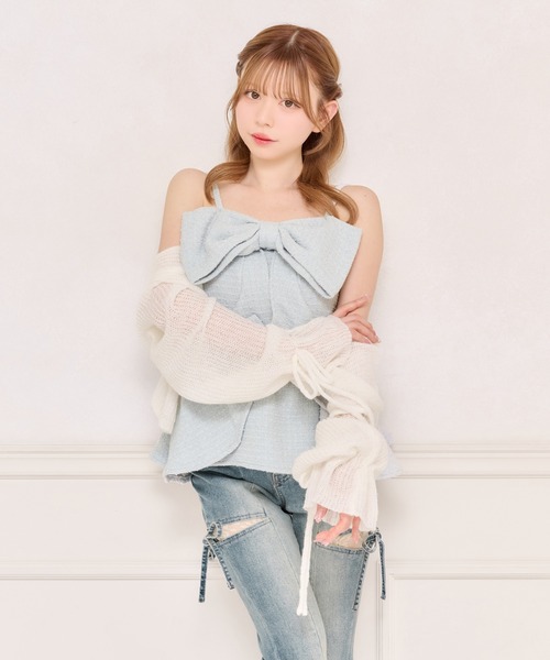 「apres jour」 キャミソールブラウス X-LARGE ピンクベージュ レディース_画像3