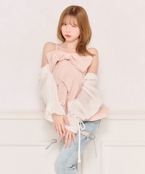 「apres jour」 キャミソールブラウス X-LARGE ピンクベージュ レディース_画像8