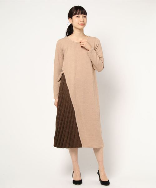 STYLEBLOCK（スタイルブロック） ワンピース サイドチェック柄プリーツ 