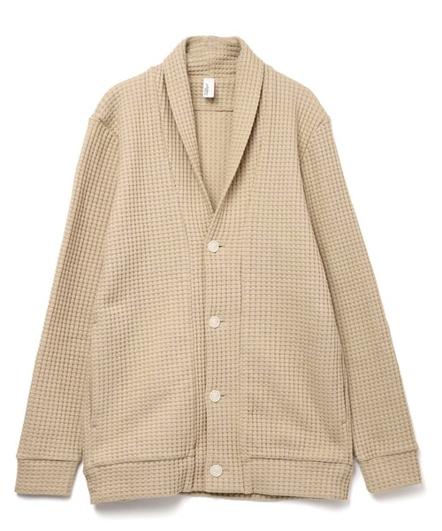 カーディガン Seagreen(シーグリーン) BIG WAFFLE cardigan