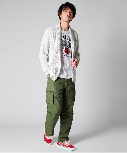 シーグリーン　ワッフル　カーディガン　Seagreen Seagreen（シーグリーン）BIG WAFFLE CARDIGAN ビッグ ワッフル