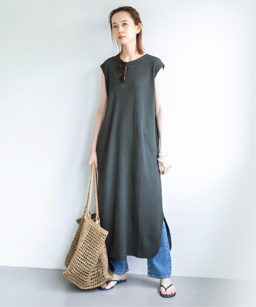 IENA（イエナ） ワンピース ヘンプコットンワッフルワンピース