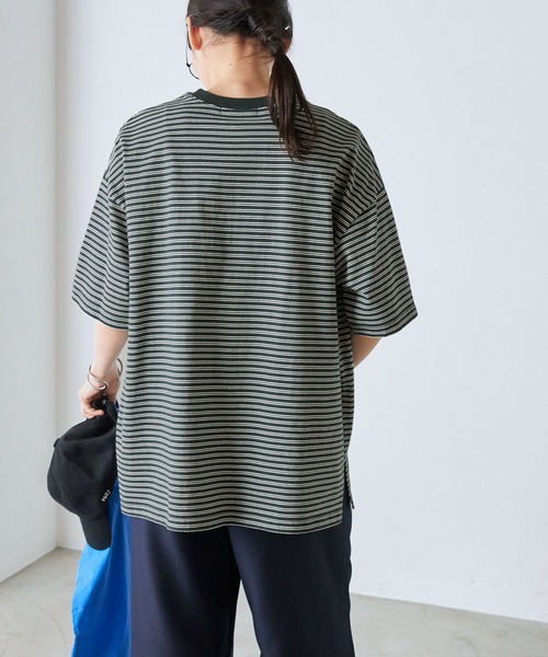 forksy. tシャツ 「forksy.」半袖配色リブオーバーサイズ forksy. tシャツ 「forksy.」半袖配色リブオーバーサイズ