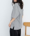 tシャツ 半袖 「forksy.」半袖配色リブ...の詳細画像4