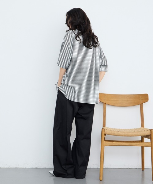 forksy.（フォルクシー） tシャツ 半袖 「forksy.」半袖配色リブ