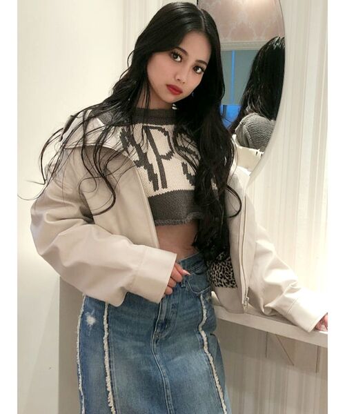 ニット RHAPSODYモールショートニットトップス レディース | GYDA | 01