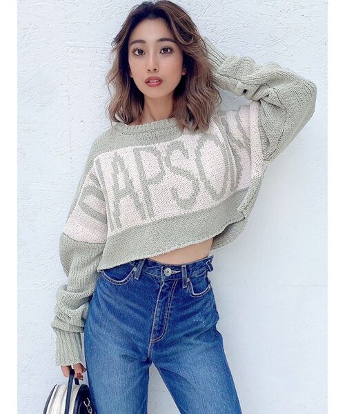 ニット RHAPSODYモールショートニットトップス レディース | GYDA