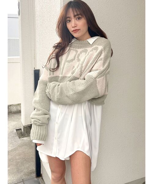 ニット RHAPSODYモールショートニットトップス レディース | GYDA | 10