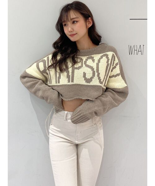 ニット RHAPSODYモールショートニットトップス レディース | GYDA | 16