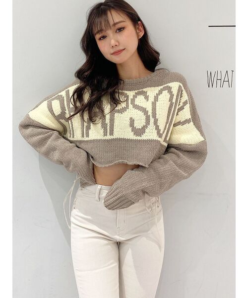 ニット RHAPSODYモールショートニットトップス レディース | GYDA | 17