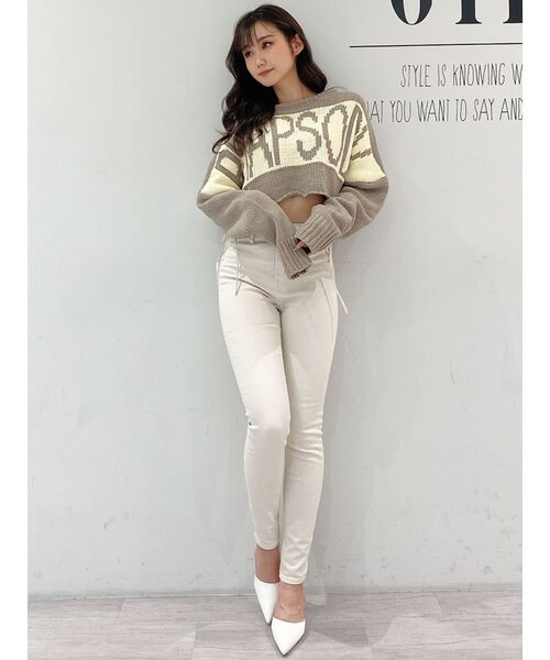 ニット RHAPSODYモールショートニットトップス レディース | GYDA | 22