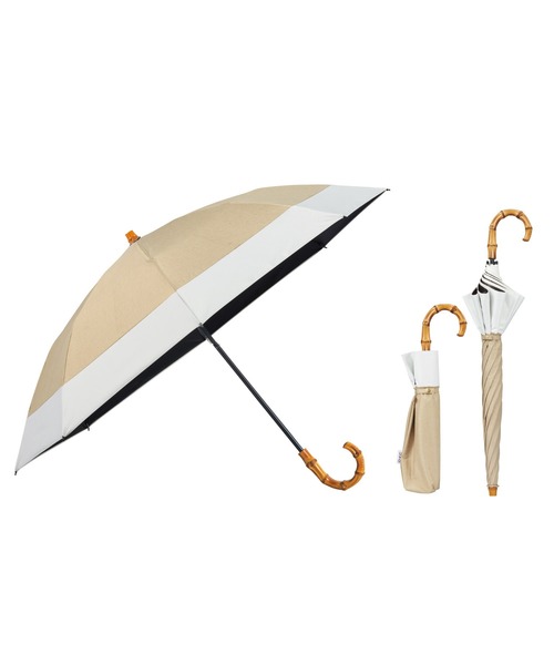 折りたたみ傘 完全遮光100% 最強の日傘「UVO（ウーボ）」 2段折りたたみ 切り継ぎ ミニ Wpc. レディースの画像