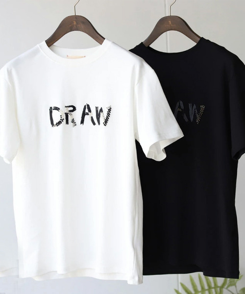週末限定価格 レア 未使用タグ付 ４５rpm 色々刺繍Tシャツ 大きいサイズ メンズ 絡繰魂 風神雷神 刺繍 半袖 Tシャツ