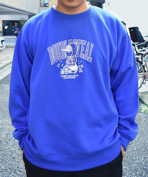DOUBLE STEAL トレーナー スウェット Music DOUBZ crew 裏起毛