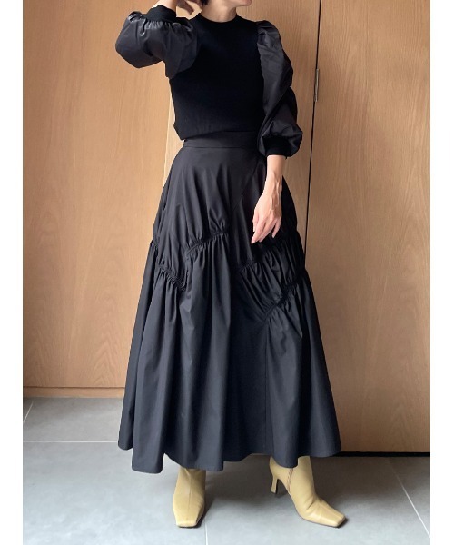 雑誌掲載【VALENTINO GARAVANI】タフタ フリルスカート JU5602EW05264_fw_thumbM.jpg