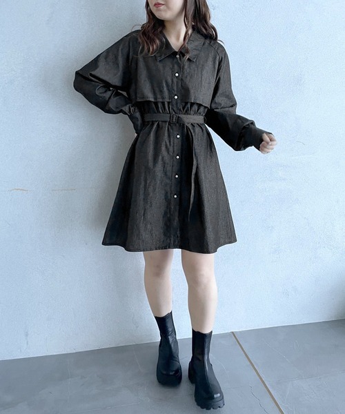 【即日発送⭕️・未開封】　OLIVE des OLIVE　ミニワンピース OLIVE des OLIVE（オリーブデオリーブ）の「背中見せワンピース