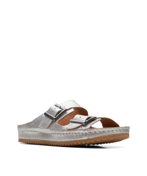 ⭐︎お値下げ⭐︎Clarksブルックリンサン (シルバーレザー)サンダル Clarks サンダル Brookleigh Sun / ブルックリンサン (シルバー
