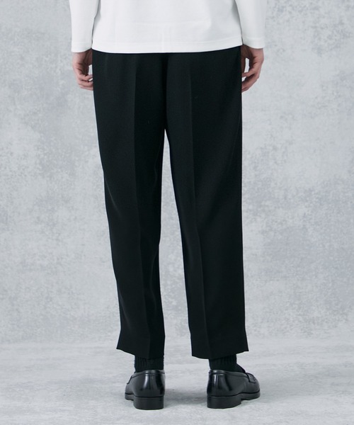 [美品] サイズ3 HOMME PLISSE テーパード スラックス PUBLIC TOKYO スラックス 3タックリオーネテーパードパンツ