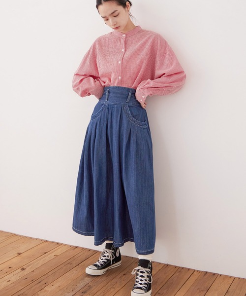 Fashion Letter（ファッションレター） デニムスカート 「M-4L」フレア