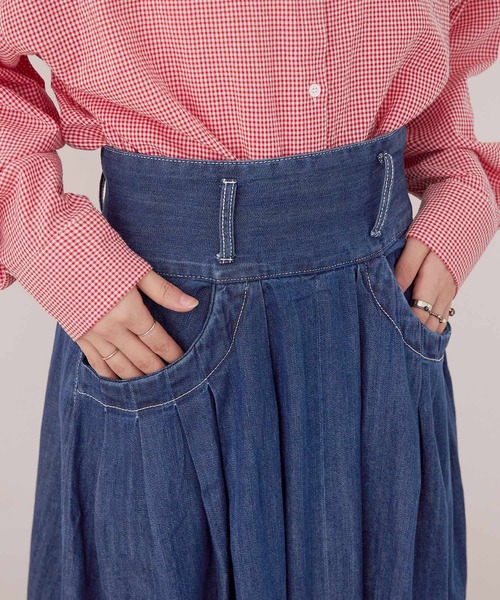 Fashion Letter（ファッションレター） デニムスカート 「M-4L」フレア