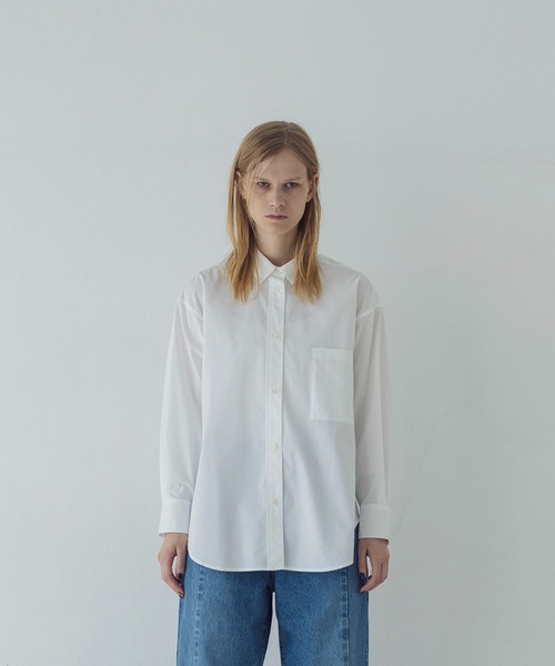 ブラウス シャツ cotton white clean shirt(コットンクリーンシャツ) レディース