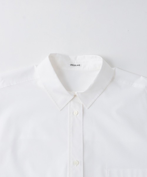 DRESSLAVE（ドレスレイブ） ブラウス シャツ cotton white clean shirt 