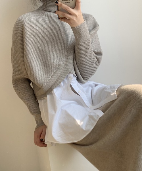 aimoha ニット セーター クロスデザインニット レディース : ZOZOTOWN